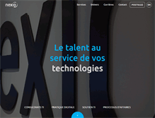 Tablet Screenshot of nexio.com
